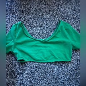 Green amazon top size large